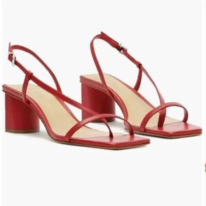 Schutz Heloise Block Heel Sandals - Pink - size 8.5 B